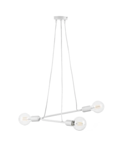 LAMPADARIO 3 LUCI ONLI "BOOMERANG" BIANCO E27